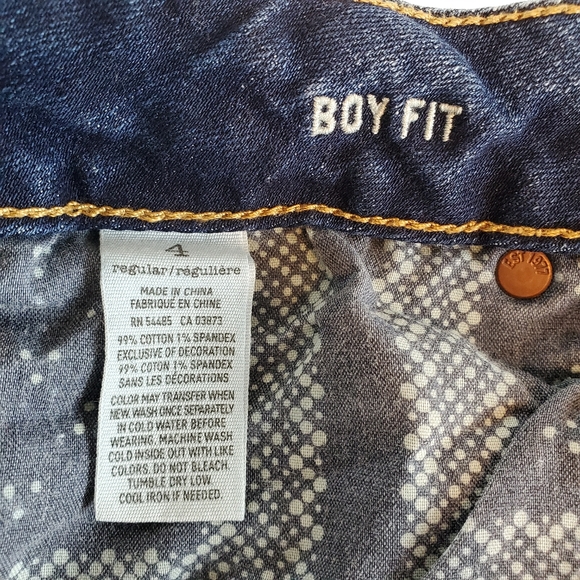 @American Eagle Woman Jeans Sz 4 Boyfit Stretch - Picture 4 of 5